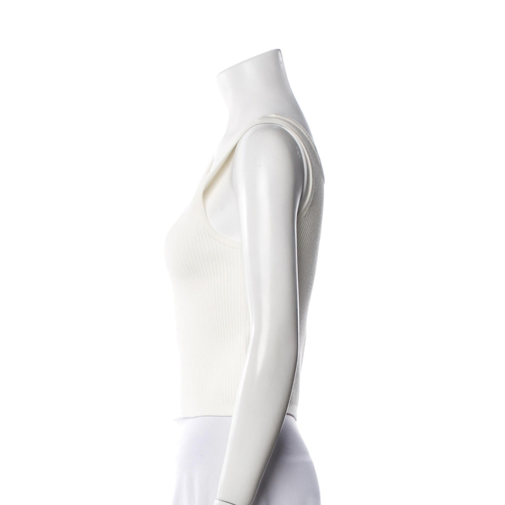 Ramy Brook Ivory Ribbed Tank Top - Picture 3 of 3
